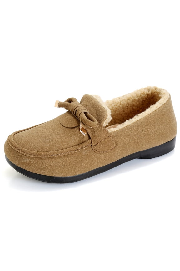 Women's cotton shoes - Artificial short plush lining & Soft Comfort shoes