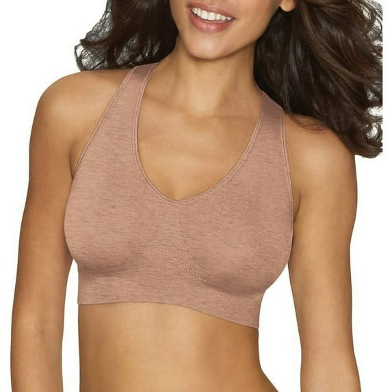 Women's cozy racerback seamless pullover wirefree bra, style g39f