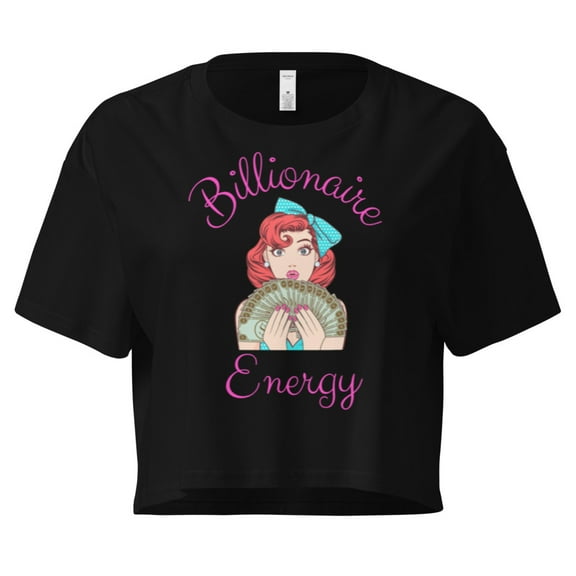 Women’s crop top Billionaire  (Black, XS)