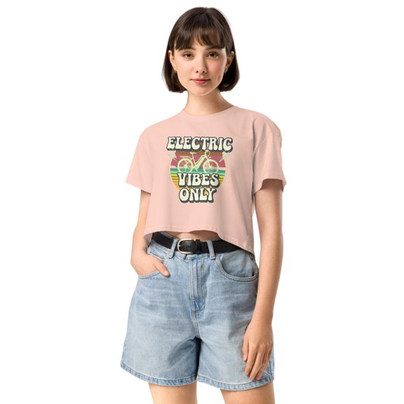 Women’s crop top (Pale Pink, XS)