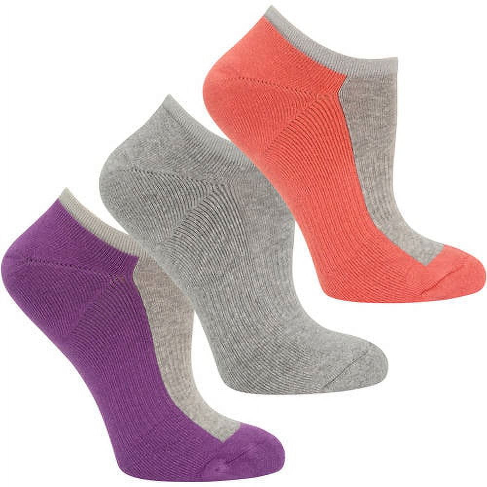 Women's cushioned no show socks, 3 pack
