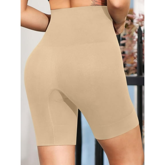 Women's cycling shorts/leggings,high-elastic high-waisted body-shaping pants,Nude