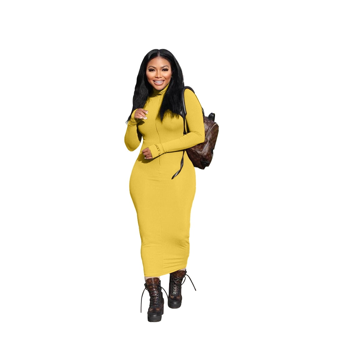 Women's embroidered pit zipper dress