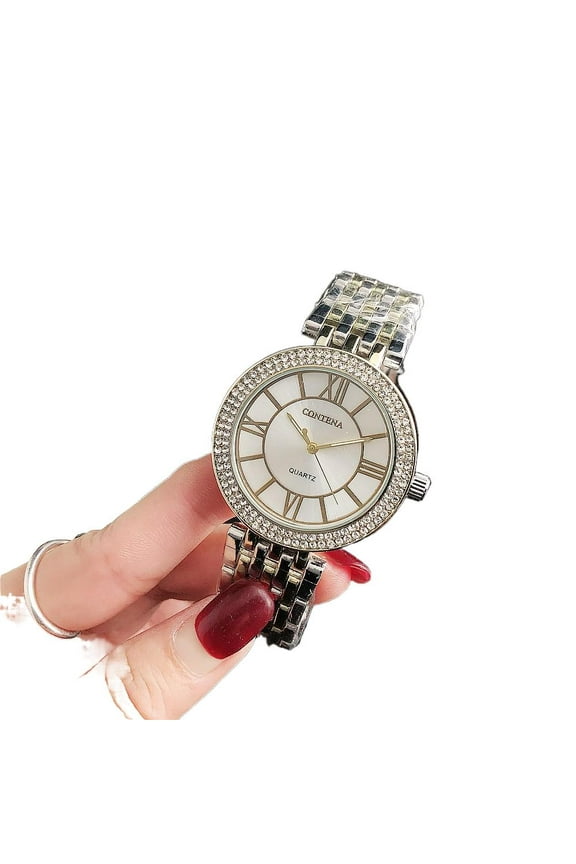 Women's fashion watch just with diamond set British watch