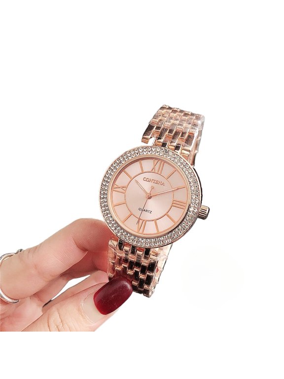Women's fashion watch just with diamond set British watch
