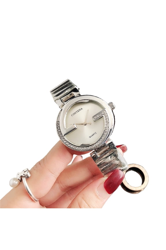 Women's fashion watch steel strap quartz small dial watch
