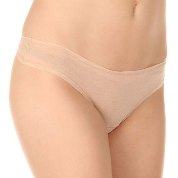 Women's fine lines 13RGS34 Pure Cotton Thong Panty (Skin M)
