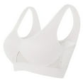 thumbnail image 1 of Women's full cover seamless bra with removable padding, mesh hollowed out Air vent sports bra for a comfortable experience, 1 of 5