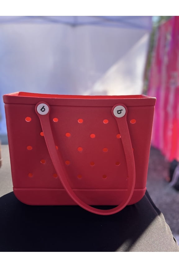 Womens handbag tote, Red