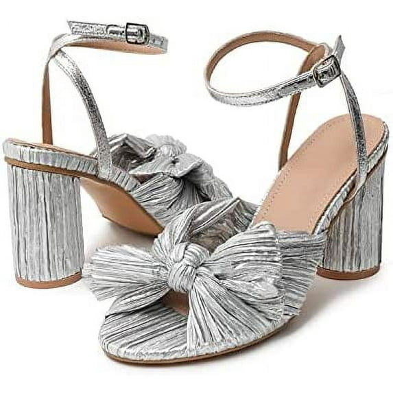 Women's high-heeled sandals Women's ed Toe Stiletto Heel Ankle Strap Dress Work Office Wedding Spring
