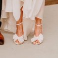 thumbnail image 1 of Women's high-heeled sandals Womens  Stiletto Heels Closed Toe Ankle Strap Buckle Ankle Strap Wedding Shoes Sandals, 1 of 8