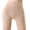 thumbnail image 1 of Women's high waisted seamless tight fitting shorts with flat corners and leggings for thigh slimming (skin color), 1 of 5