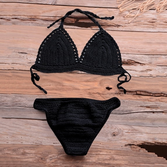 Women's hollow top with hand-woven bikini swimsuit 1 Piece Swimsuits for Women Womens Bathing Suit Junior Bathing Suits Womens Swim Shirts And Shorts Swimsuits for Women Tops Long Short Swimsuits for