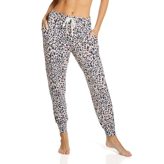 Women's honeydew 21746 Travel Light French Terry Jogger (Utopia Leopard XL)
