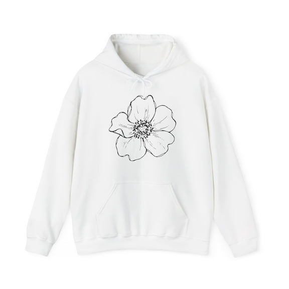 Women's hooded sweatshirt, Flower hoodie, sweatshirt long sleeve