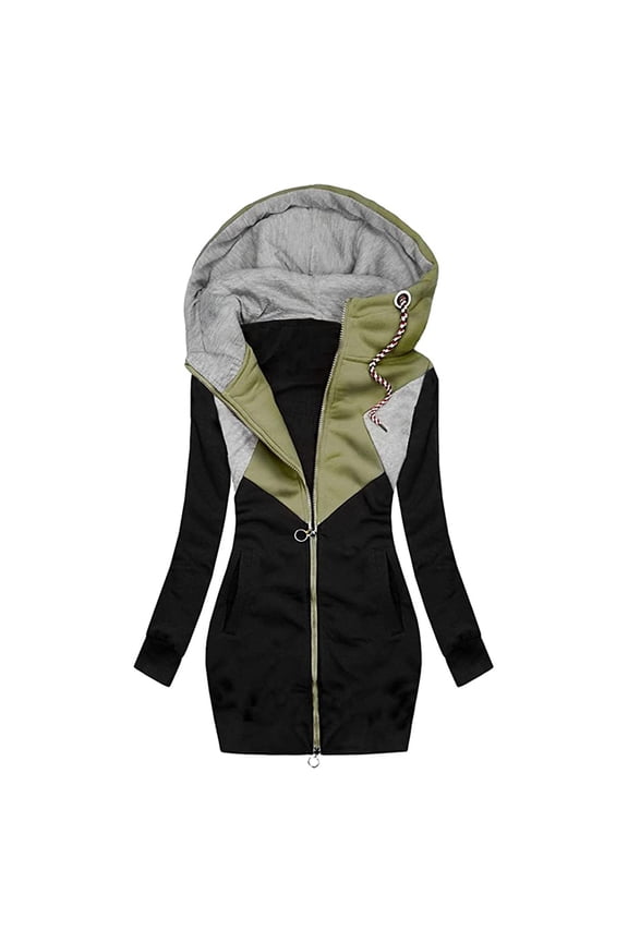 Women's ie Jackets Long Vintage Zip ed Jackets Zip Up ie Slim Transition Jacket Stand-Up Collar Coat Fall Long Sleeve Knitted Jumper Sweatshirt with