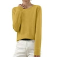 thumbnail image 1 of Women's knitted long-sleeved V-neck sweater lightweight autumn and winter 2025 new style, suitable for daily wear and outer wear, 1 of 6