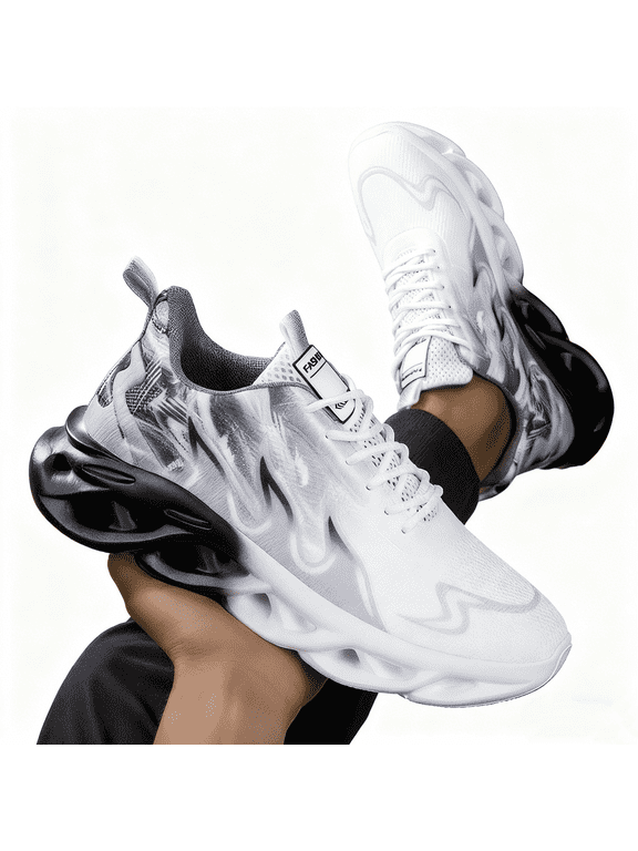 Women's lightweight breathable sneakers stability support breathable mesh lightweight sneaker with lace-up and slip-on design, comfortable fabric insole and MD sole for all-season
