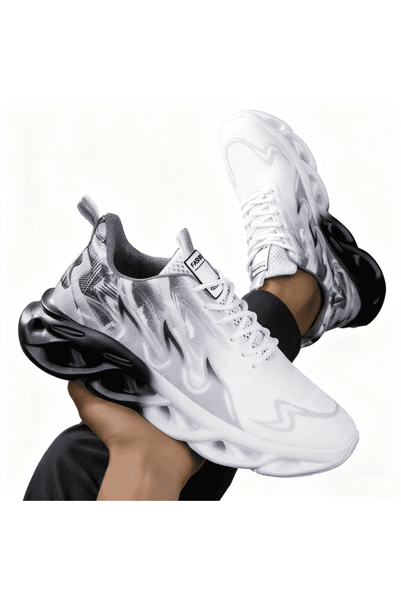 Women's lightweight breathable sneakers stability support breathable mesh lightweight sneaker with lace-up and slip-on design, comfortable fabric insole and MD sole for all-season