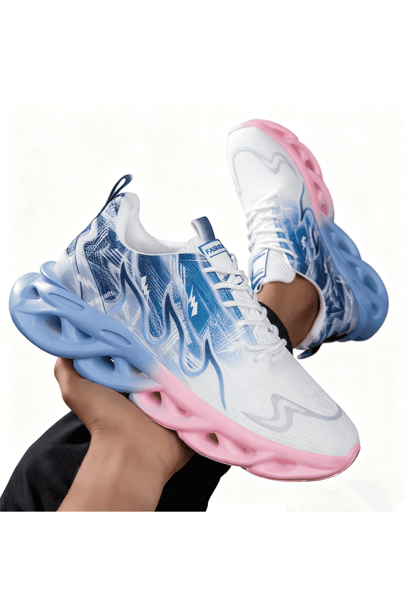 Women's lightweight breathable sneakers stability support breathable mesh lightweight sneaker with lace-up and slip-on design, comfortable fabric insole and MD sole for all-season outdoor activities