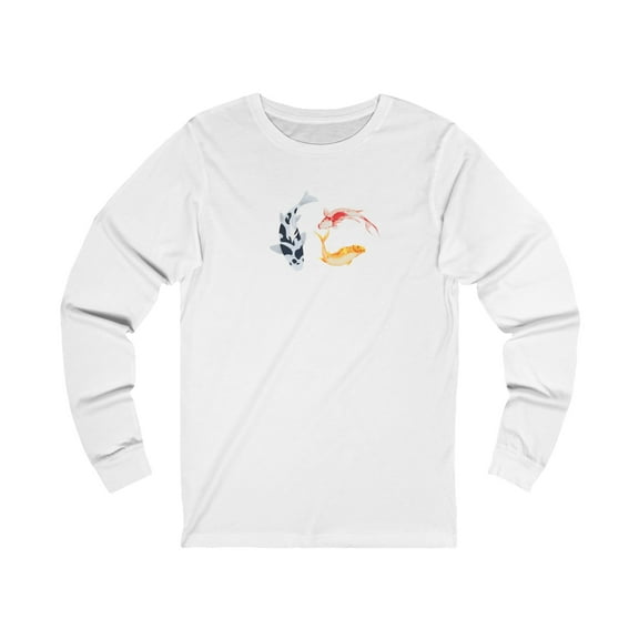Women’s long-sleeve shirt Koi graphic art