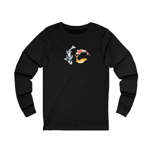Women’s long-sleeve shirt Koi graphic art