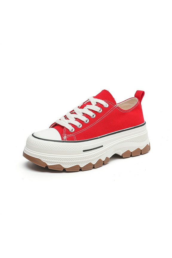 Women's low top heightening canvas shoes,breathable and fresh fashion trainers wide available