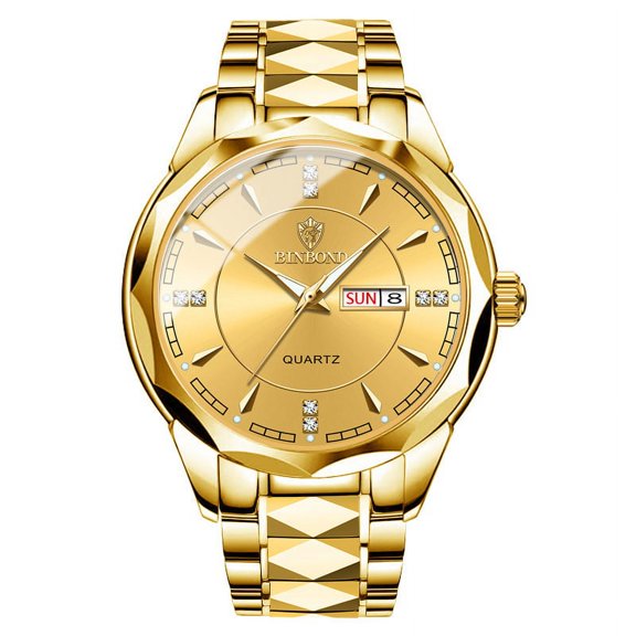 Women's and men's watches, new quartz wristwatches, trendy men's watches, waterproof tungsten steel calendar watches, stylish watches for men and women