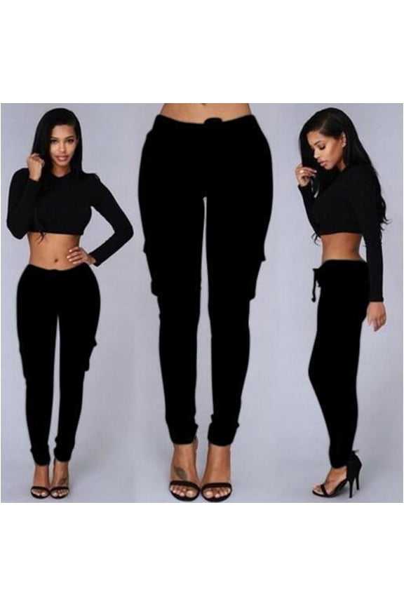 Women's multi-bag casual pants 1773656645372353