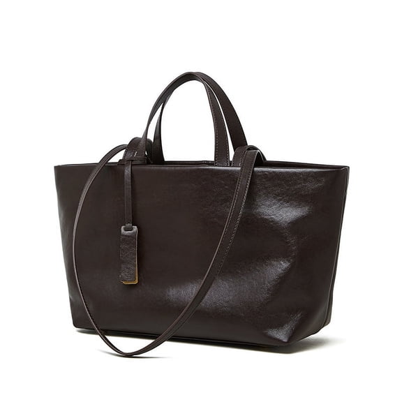 Women's new leather underarm shoulder bag crossbody retro soft leather large-capacity tote bag