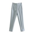 thumbnail image 1 of Women's new style women's fashion slim casual pants temperament solid color high waist pants - pattern color 13-L, 1 of 7