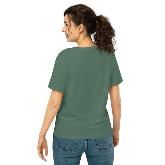 Women’s organic ribbed neck t-shirt (Green Bay, M)