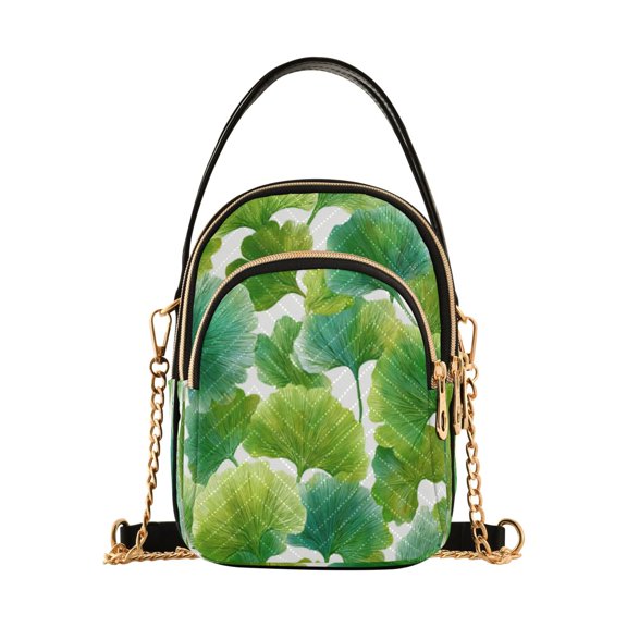 Women's personalized Crossbody Handbag Green Color Scheme