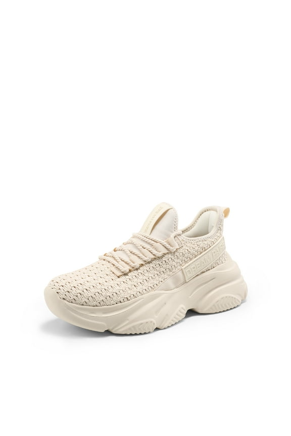 Women's platform chunky sneakers slip-on walking casual shoes