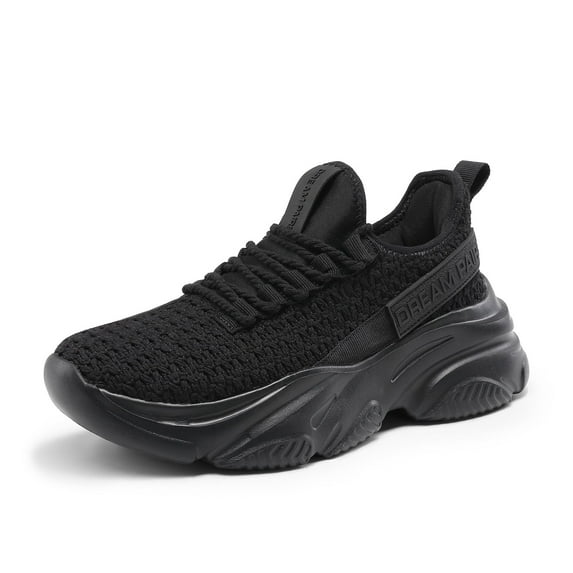 Women's platform chunky sneakers slip-on walking casual shoes