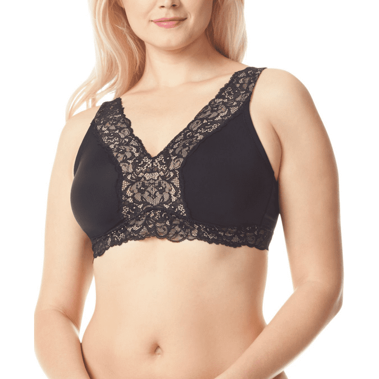 Avenue Body  Women's Plus Size Comfort Cotton Wire Free Lace Bra