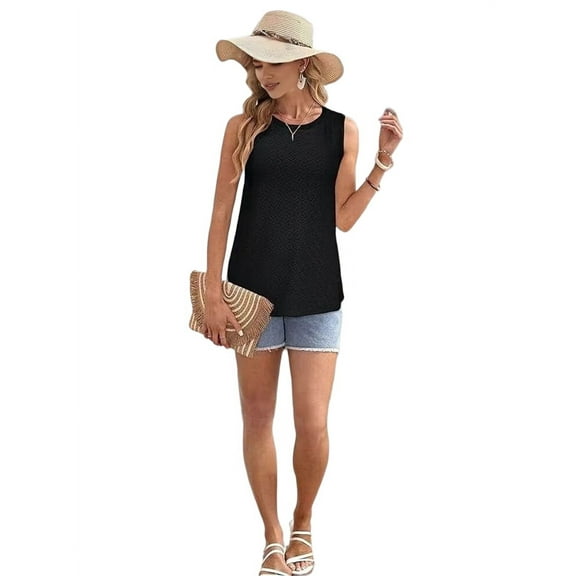 Women's printed Round Neck Breathable Vest