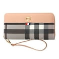 thumbnail image 1 of Women's purse long zipper bag fashion striped women's clutch bag mobile phone bag, 1 of 5