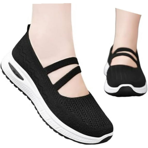 Women's shoes: Breathable Mesh surface shoes, soft-soled casual shoes