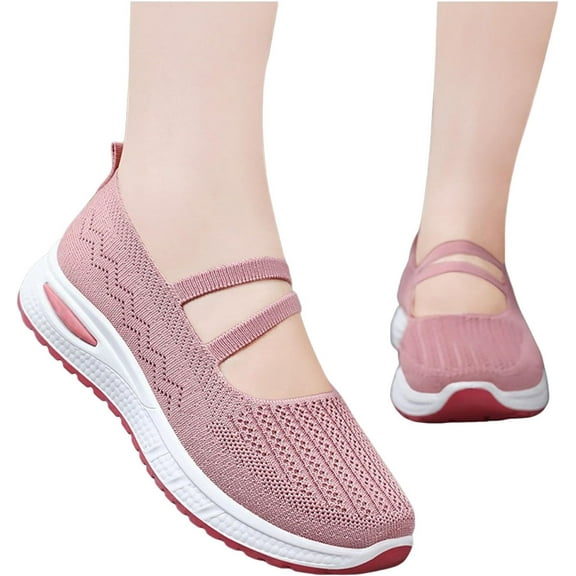 Women's shoes: Breathable Mesh surface shoes, soft-soled casual shoes