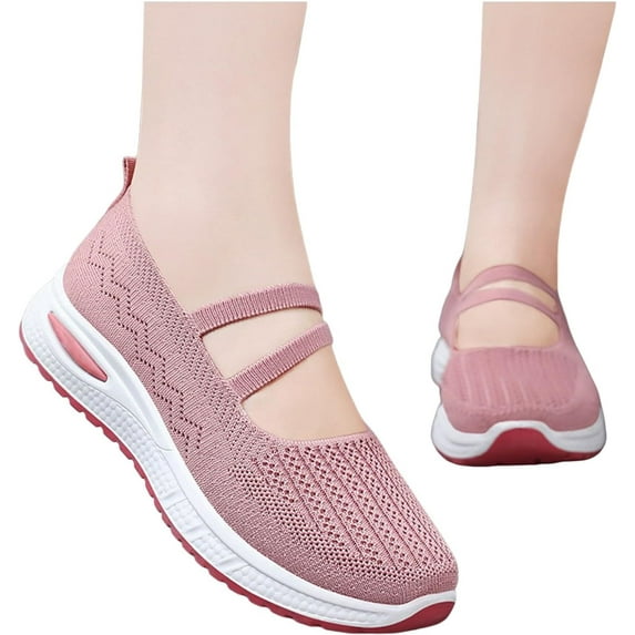 Women's shoes: Breathable Mesh surface shoes, soft-soled casual shoes