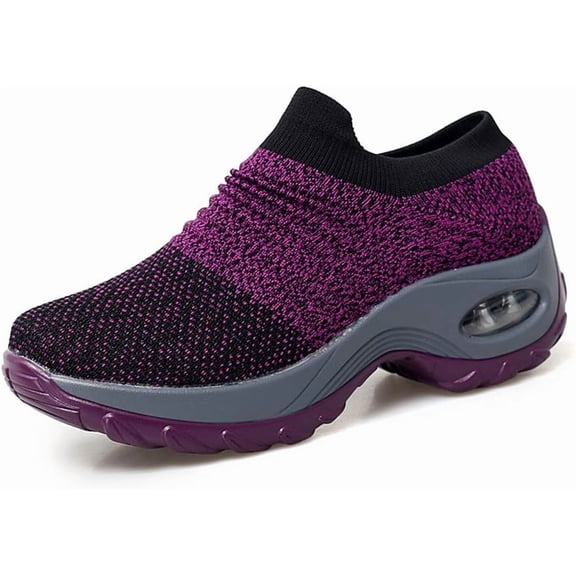Women's shoes, Comfortable Walking Shoes, Fashion Platform Sneakers with foot arch pad, Casual Shoes for Work