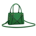 thumbnail image 1 of Women's shoulder bag retro classic purse PU leather clutch bag with zipper-green, 1 of 5