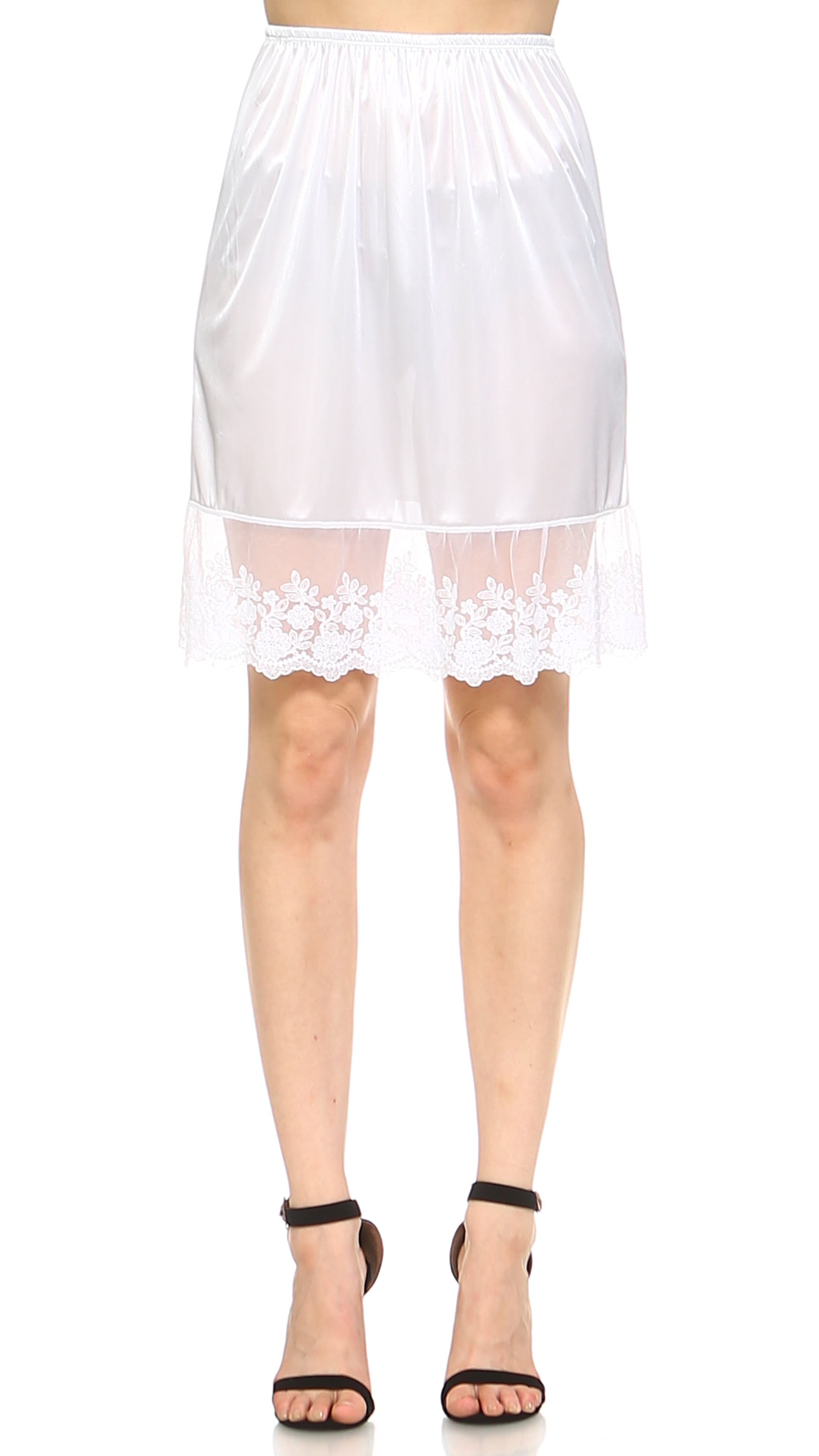 H1 Lace Slip Dress Extender HALF SLIP style 1 Size S-3XL, Knee