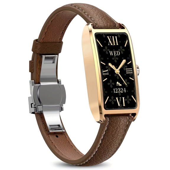 Women's smartwatch with AMOLED screen, 12+ sports modes, waterproof and 30-day standby. Tracks sleep and menstrual cycle.