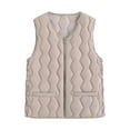 thumbnail image 1 of Women’s solid Color Sleeveless Jackets Button Down Open Front Blouses Waistcoat Warm Tops Outwear Loose Fit Spring Outfits 2025 Pullover Fall Winter Clothes for Women, 1 of 4