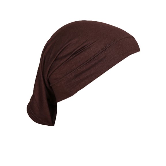 Women's solid color base hat scarf small hat,caps with sweatband come with elastic band and tie-back design the back