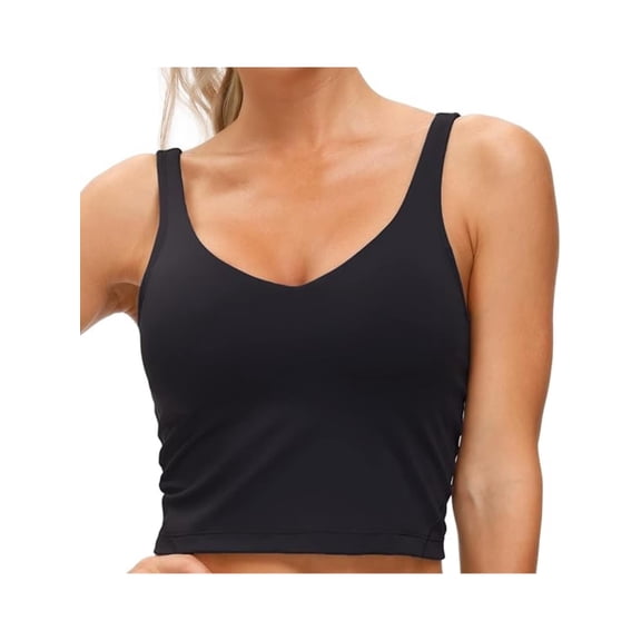 Women's sports vest solid color wide shoulder strap beauty back no underwire yoga underwear fitness bra