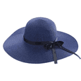 thumbnail image 1 of Women's straw hat, 56-58 cm, Navy blue, 1 of 5