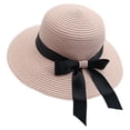 thumbnail image 1 of Women's straw hat, Papyrus, Pink/Black, 55-58 cm, 1 of 5